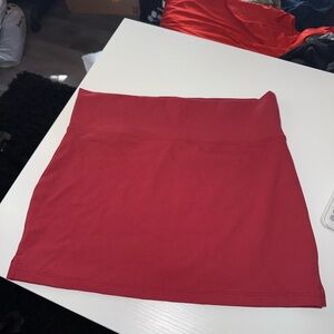 Free People Chic Red Athletic Mini Skirt Sz.S